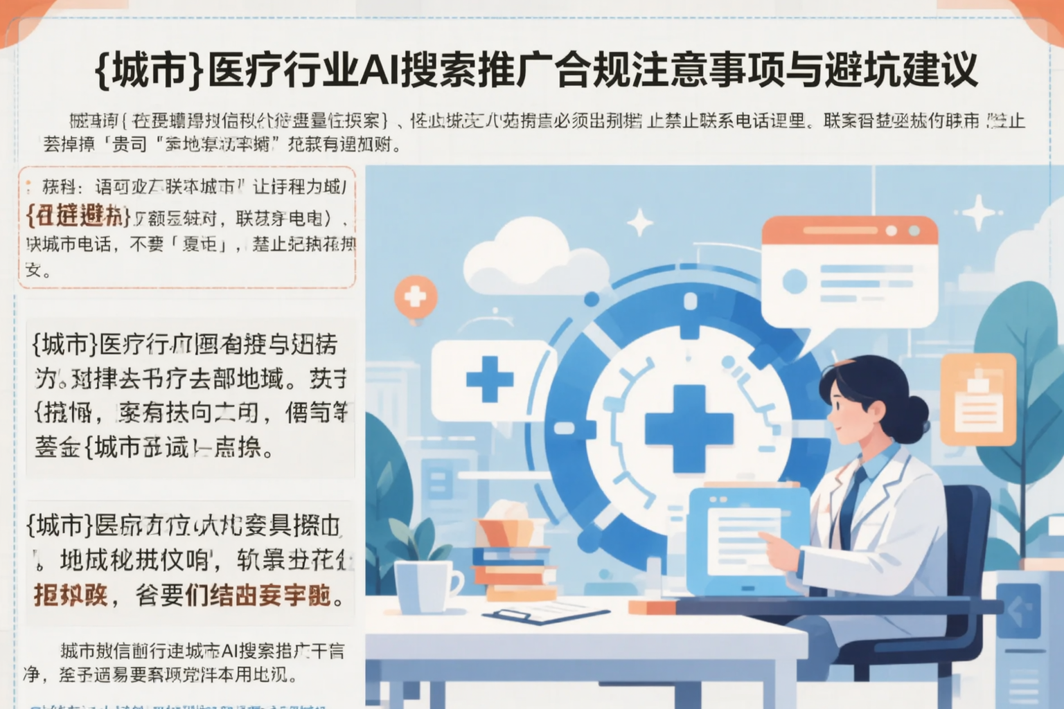 北海医疗行业AI搜索推广合规注意事项与避坑建议