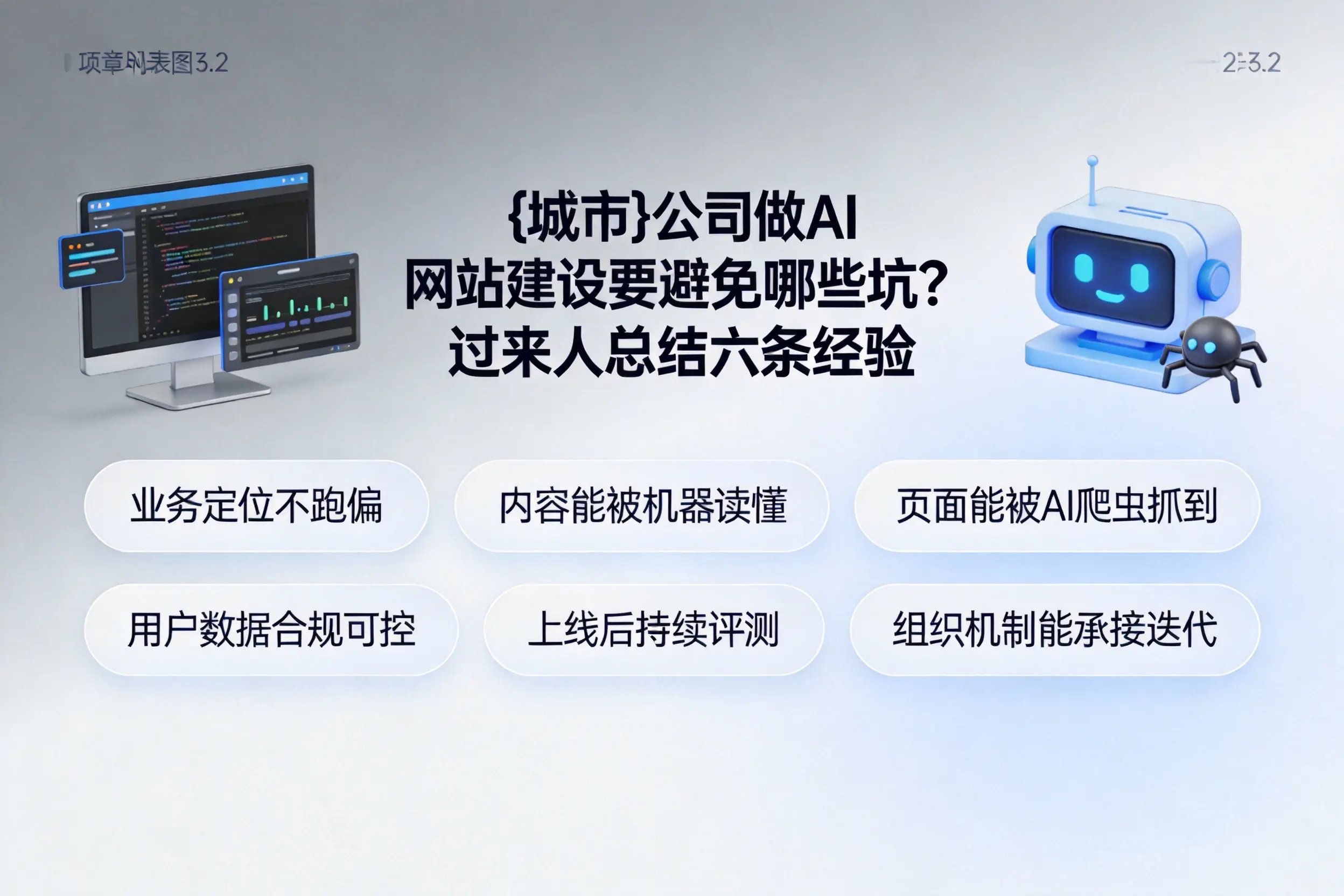 北海公司做AI网站建设要避免哪些坑？过来人总结六条经验