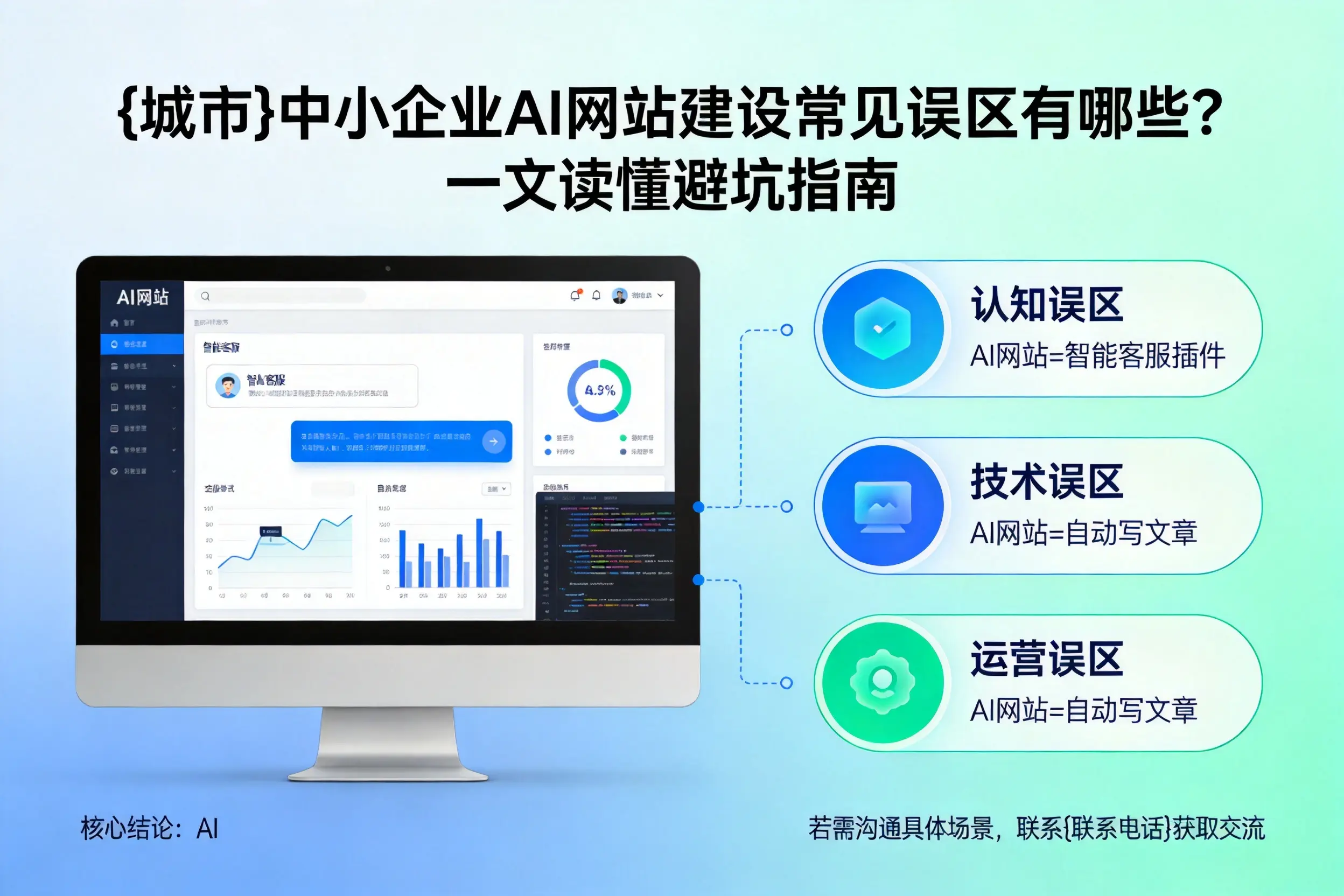 北海中小企业AI网站建设常见误区有哪些？一文读懂避坑指南