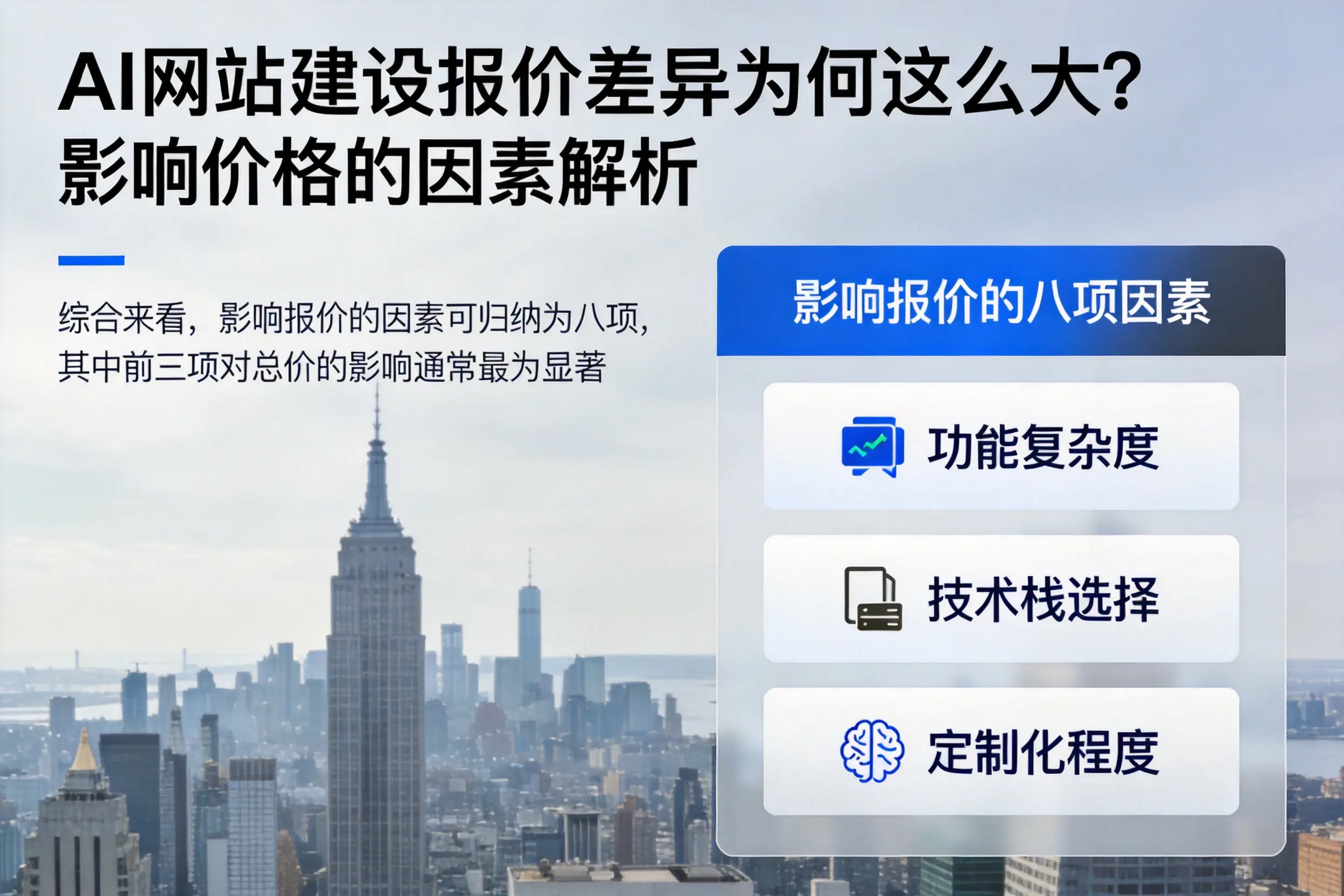北海AI网站建设报价差异为何这么大？影响价格的因素解析