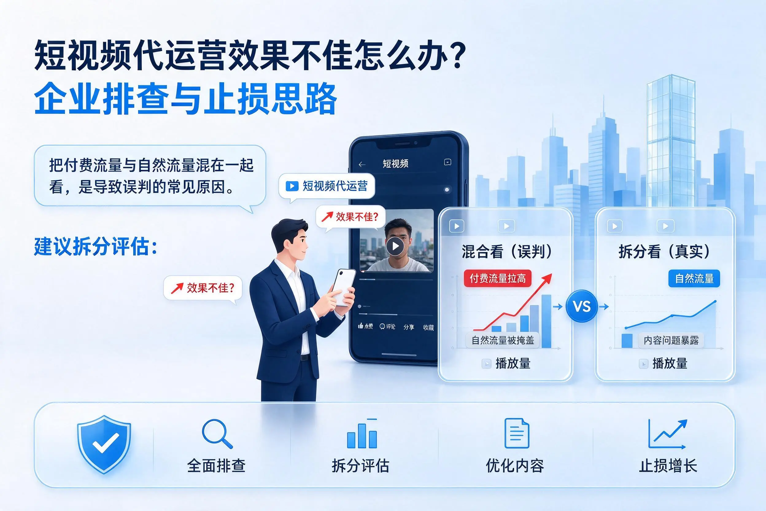短视频代运营效果不佳怎么办？北海企业排查与止损思路