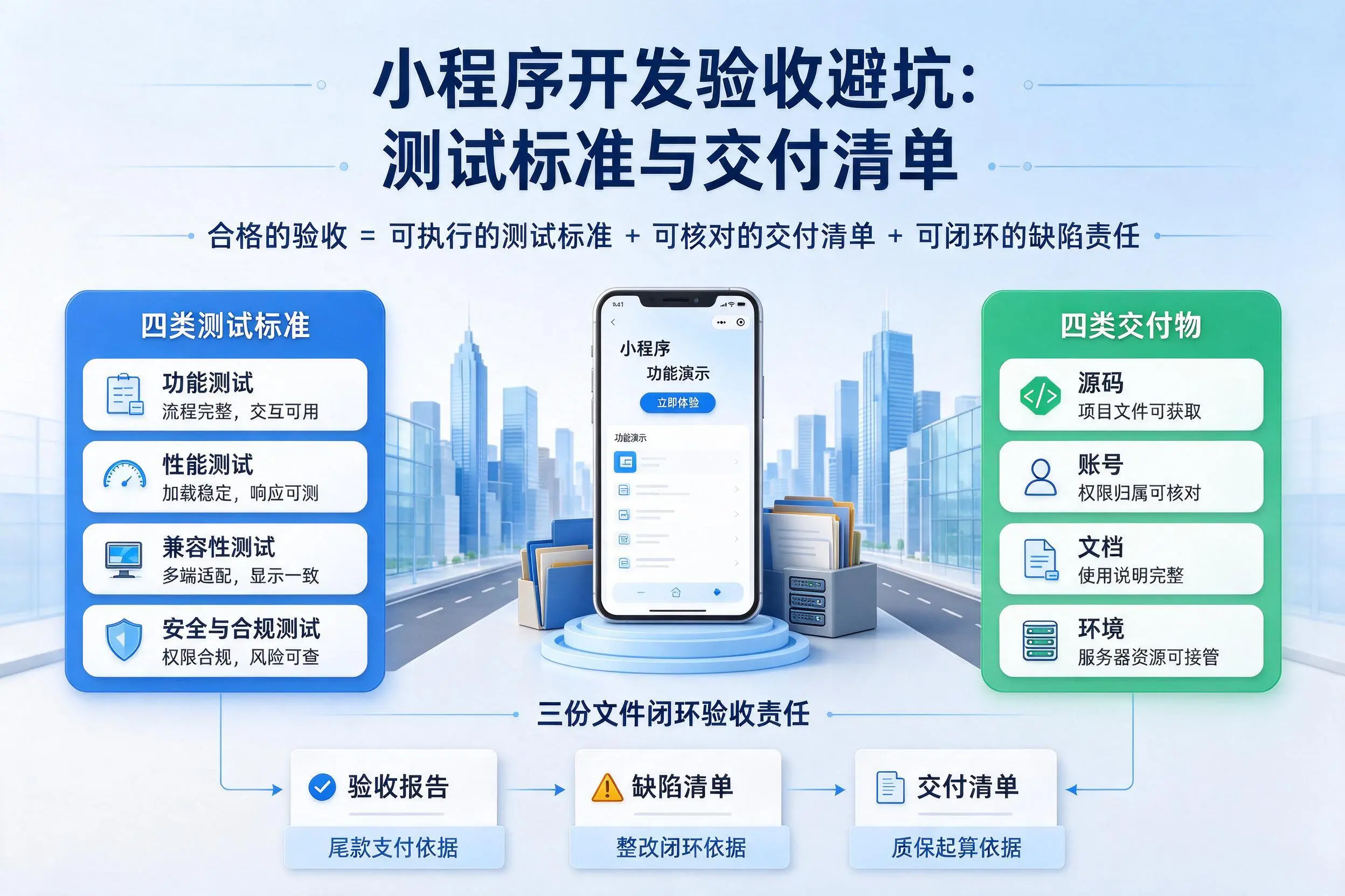 北海小程序开发验收避坑：测试标准与交付清单