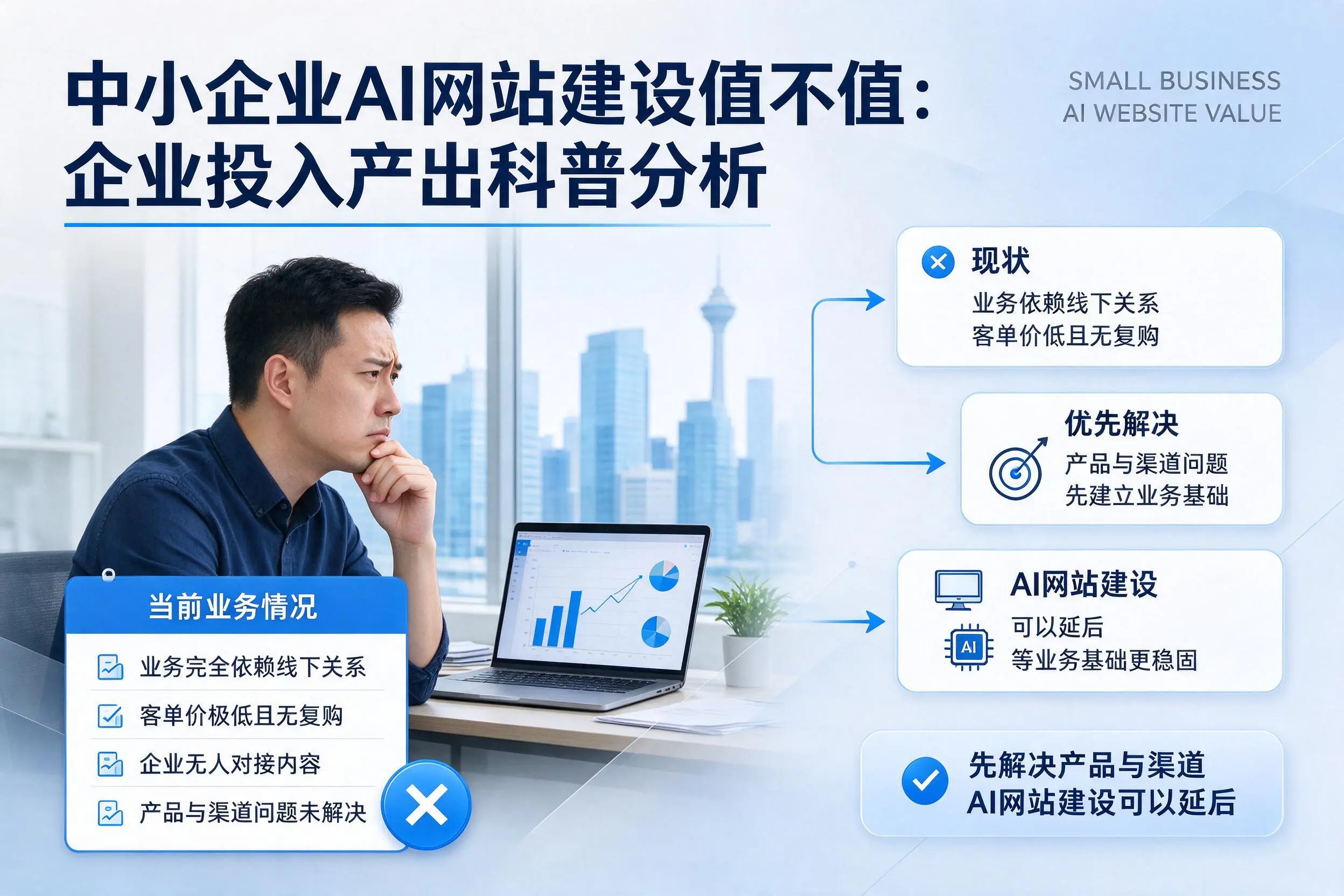 中小企业AI网站建设值不值：北海企业投入产出科普分析