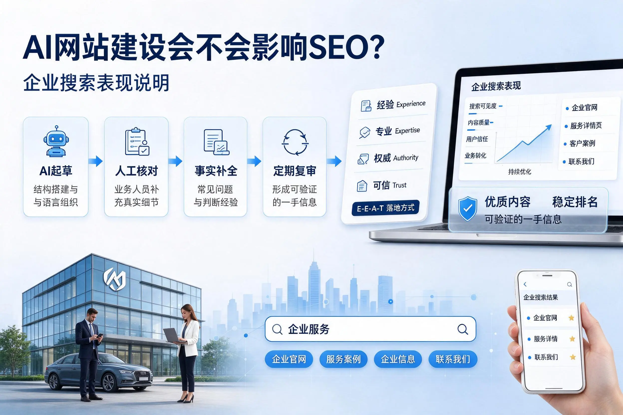 AI网站建设会不会影响SEO？北海企业搜索表现说明
