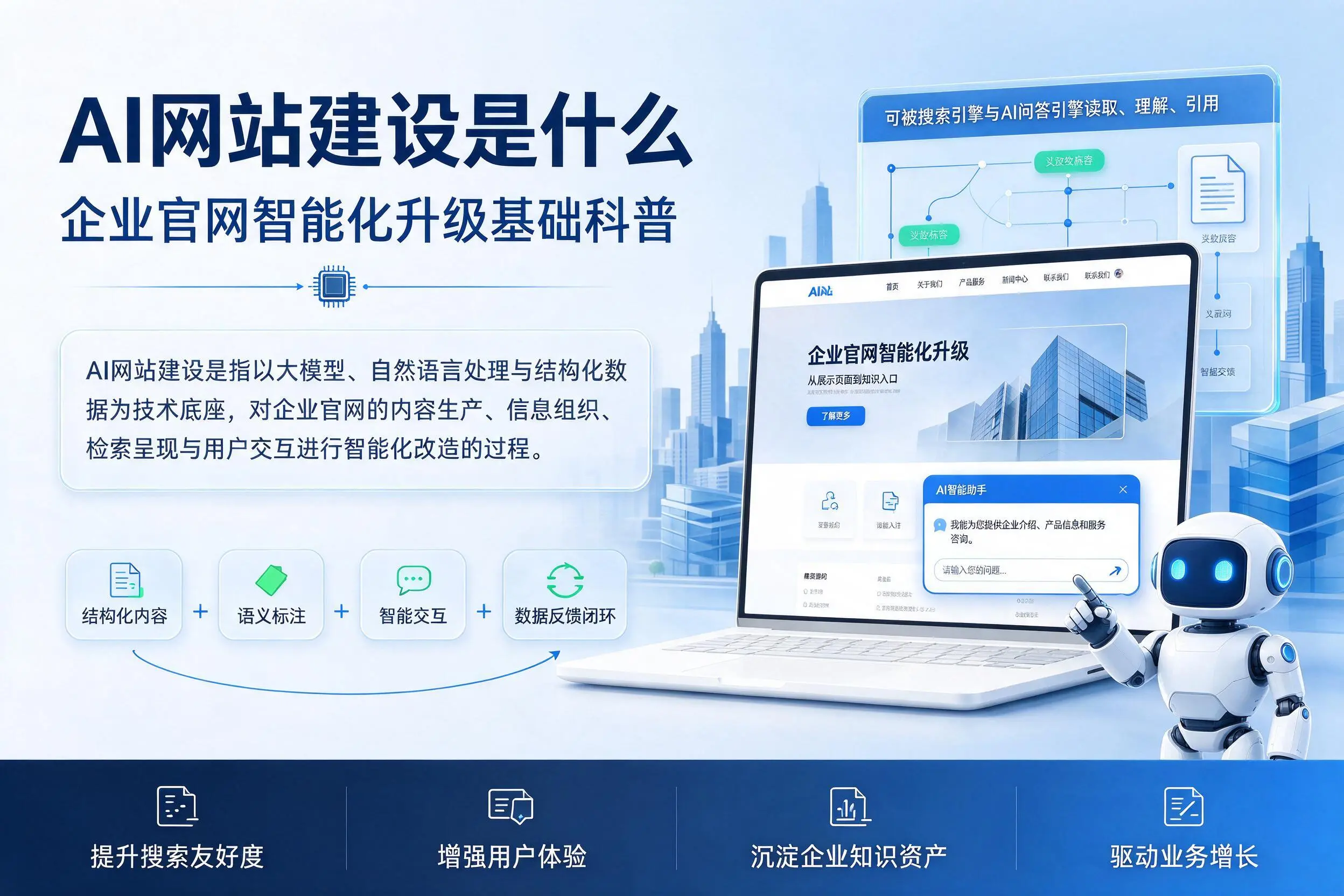 AI网站建设是什么:北海企业官网智能化升级基础科普