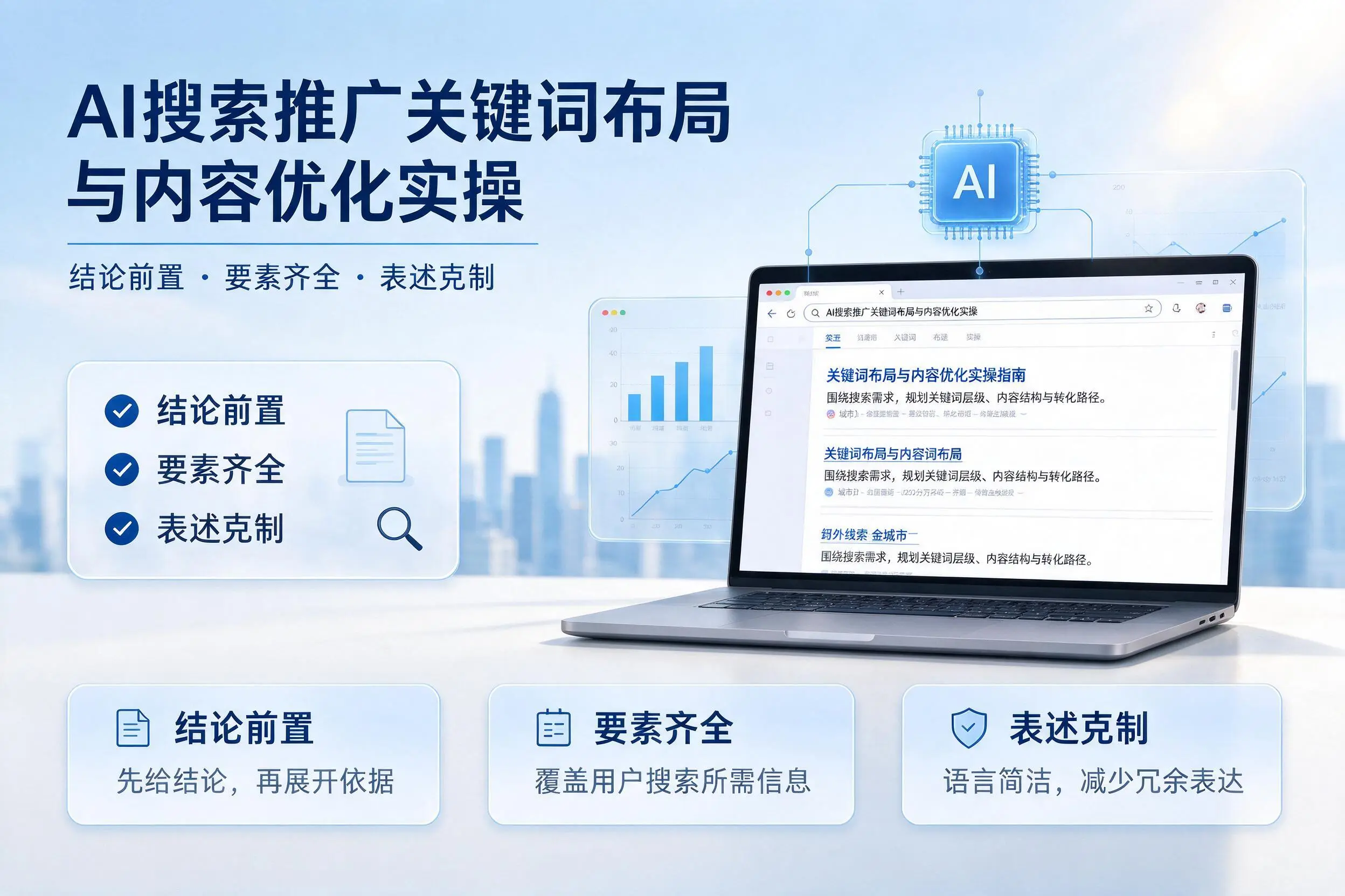 北海AI搜索推广关键词布局与内容优化实操